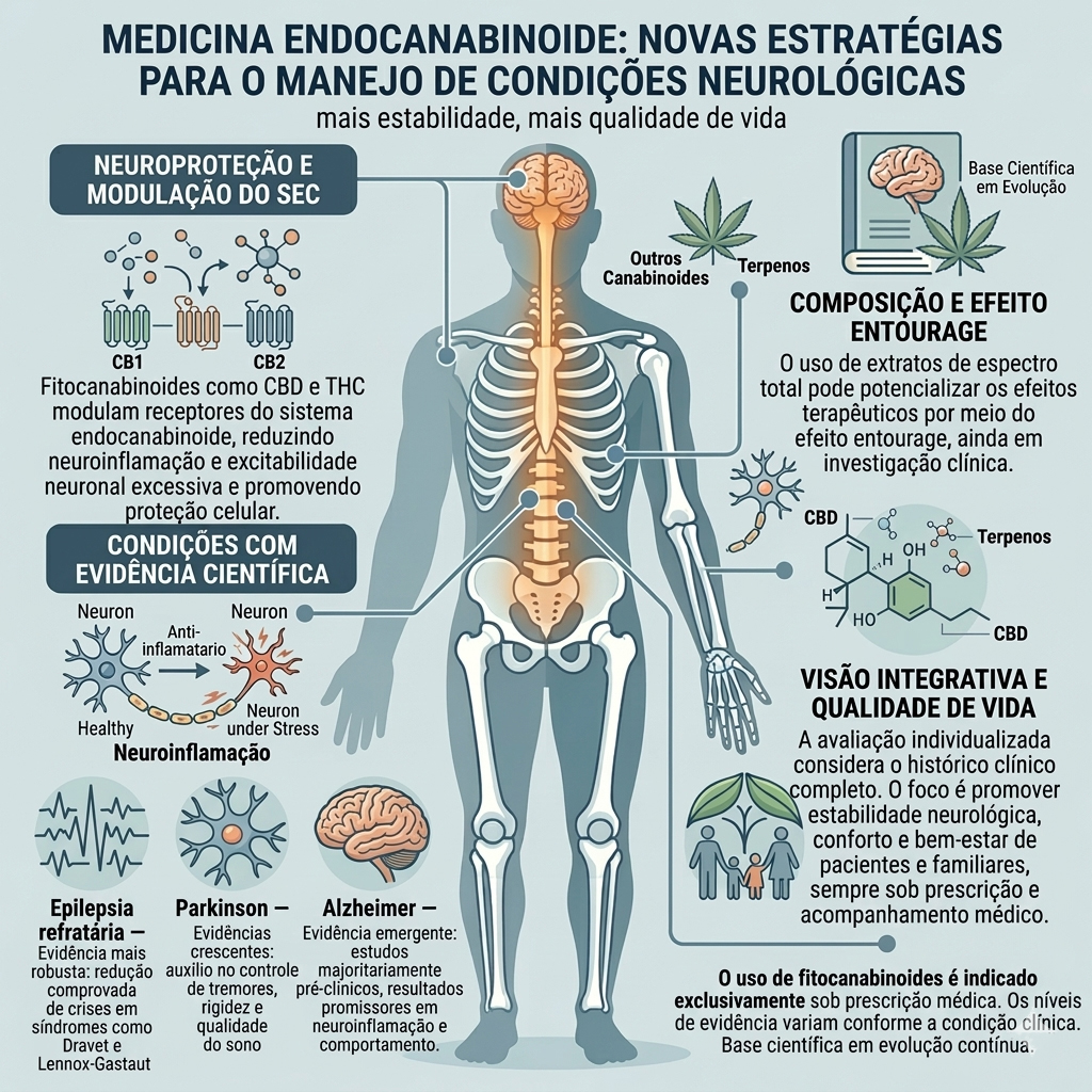 Infográfico: Medicina Endocanabinoide no Manejo de Condições Neurológicas